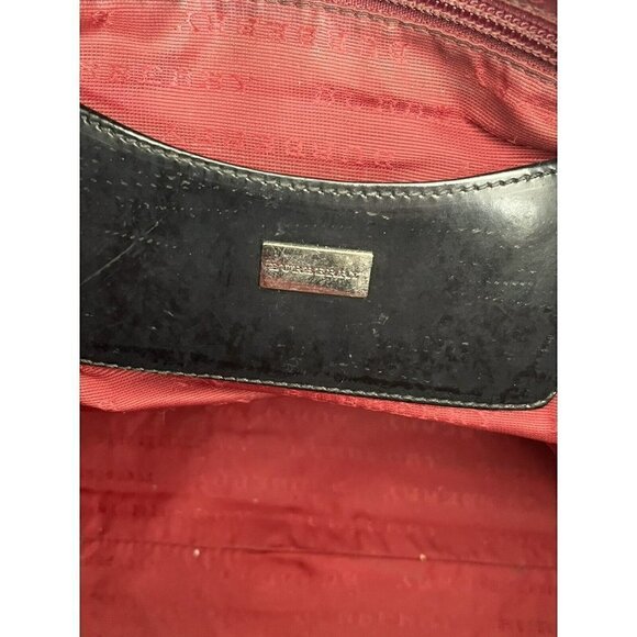 BURBERRY Vintage Black Leather Shoulder Hand Bag - Picture 8 of 12